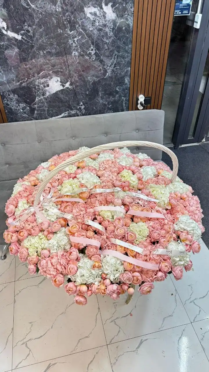 Букет из свежих цветов — Vverx Flowers Астана и Алматы