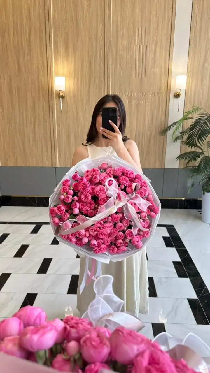 Букет из свежих цветов — Vverx Flowers Астана и Алматы